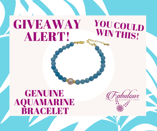 Aquamarine Bracelet for the March Prize Drawing