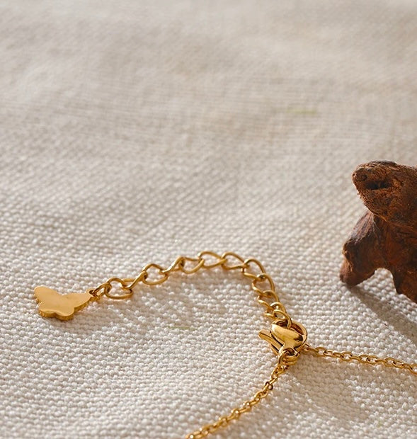 Dainty Mother of Pearl Butterfly Necklace