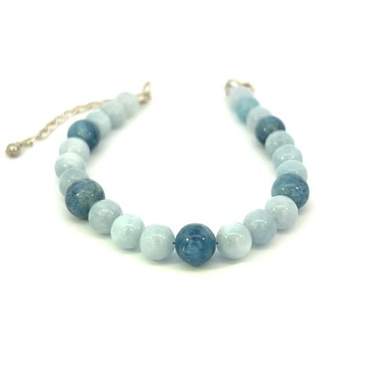 Aquamarine Bracelet Sky Blue Aquamarine Sterling Silver