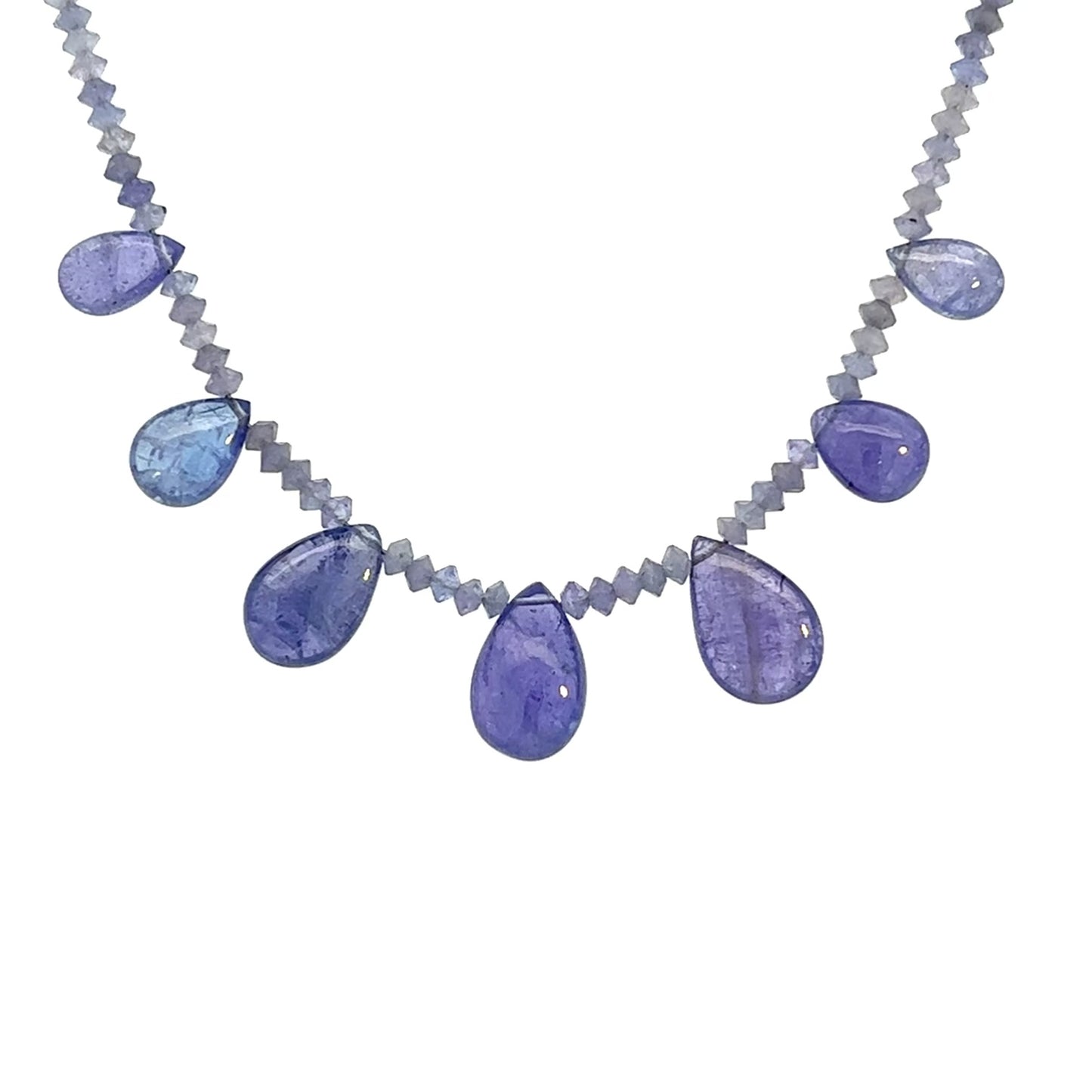 Tanzanite Necklace with Briolettes 14k GF