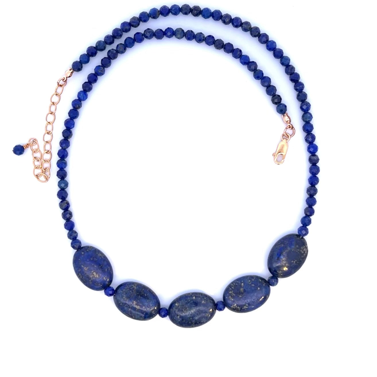 AAA Blue Lapis Lazuli Necklace 14k GF Necklace Gold