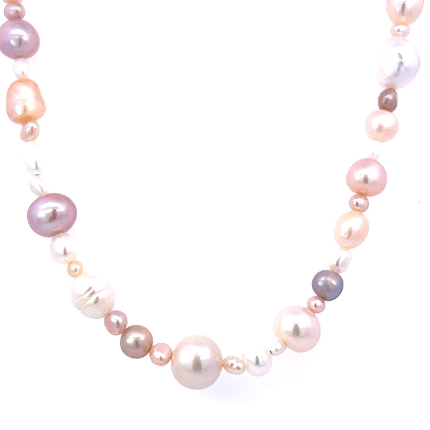 Pearl Necklace, Stretch Bracelet and Earrings Set