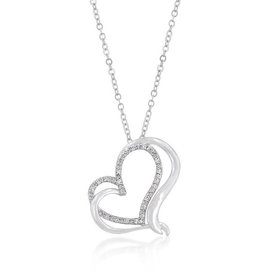 Woven Hearts Pendant Necklace